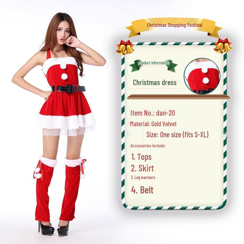 2023 Weihnachtsmann Weihnachtskostüm und Cosplay-Outfit-Set
