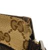 Used 9539 GG Canvas Waist Bag 28566 7929 Calfskin Brown Waist Pouch Shoulder Bag with Embossed Logo Beige Men's from