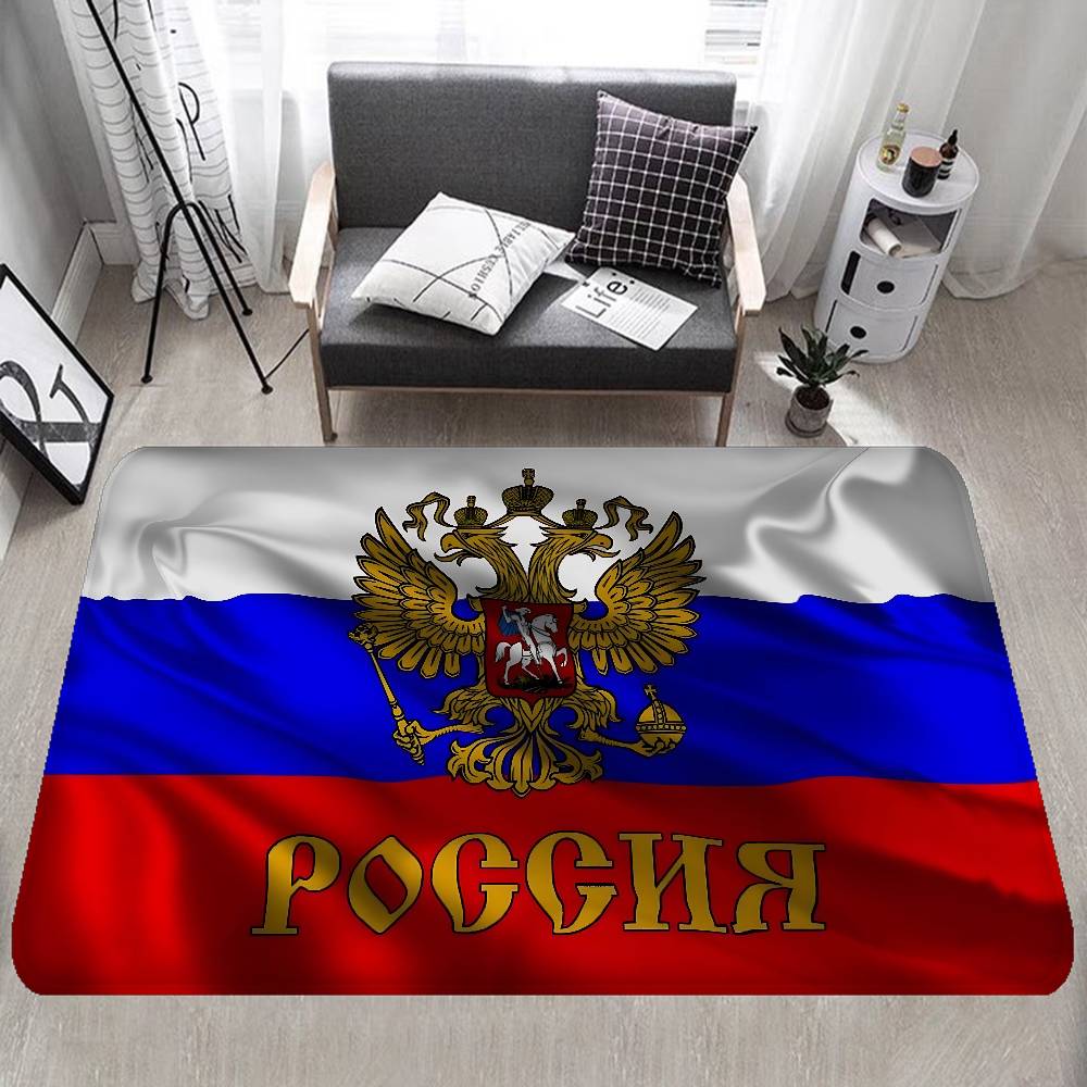 R-Russian Flag Room Mats Retro Multiple Choice Living Room Kitchen Rug Non-Slip Welcome Rug
