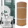 Geflochtenes Rattan-Rohrgeflecht Offenmaschige Rolle Möbelreparaturmaterial für Stuhlsitz Schrank Zubehör