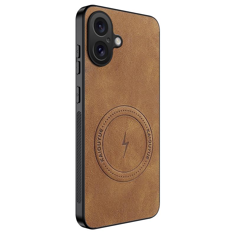 For iPhone 17 Air Luxury Lightning Magnetic Leather Case For iPhone 17 Pro Max Soft Shockproof Mobile Phone Protector Cover 17