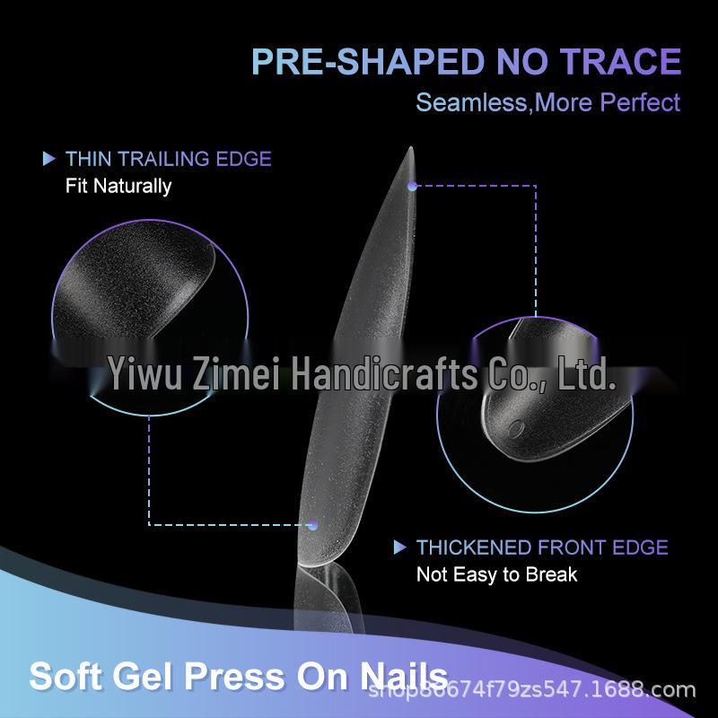 

Autumn Invisible Long Nail Tips: Super Thin, Wearable Digital False Nails