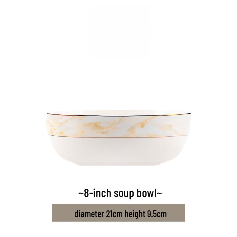Jingdezhen Nordic Style Ceramic Soup Bowl