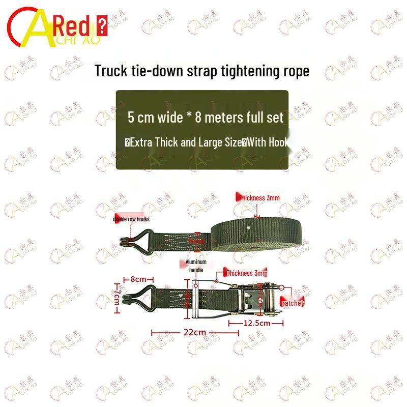 Heavy-Duty Ratchet Tie-Down Cargo Strap