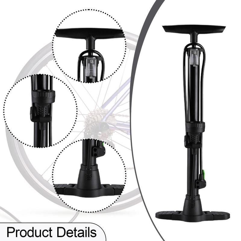 High Pressure Bikes Hand Pump 160 PSI Mini Bike Tire Inflator Portable Foot Air Pump for Fast Tire Inflation