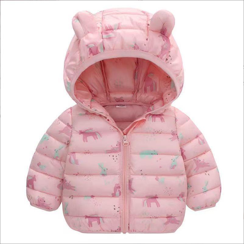 Lightweight Floral Cotton Jacket for Toddlers - Unisex Autumn & Winter Baby Coat