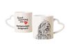 Bergamasco Shepherd Dog, Bergamasco Sheepdog - Cup with a Dog, Adorable Cup with a Heart-shaped Handle, Universal Gift from the Brand