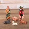 10Pcs/Set Resin Material Christmas Manger Scene Vintage Resin Nativity Set  Religious Display