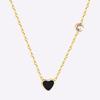 LUXUKISSKIDS Red Heart Pendant With Crystal Stainless Steel Chain Necklace For Girls Fashion Party Jewellry Accessories 2025 Hot