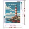 5d DIY Diamond Painting Cross Stitch Lighthouse Scenery Diamond Embroidery Mosaic Full Round Drill Home Decor