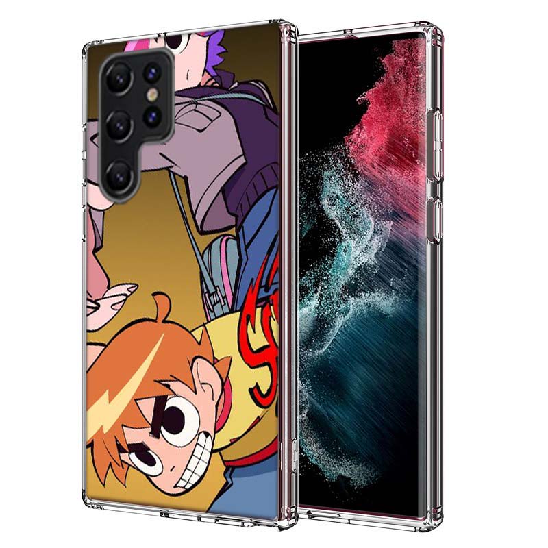 

Scott Pilgrim anime Capa Phone Case For Samsung S26 Ultra S25 Edge Galaxy S23 S21 S20 S24 FE S22 S10 Plus Cover Clear TPU Shell Samsung S21 Ultra