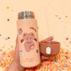 380ml Stainless Steel Thermos Vacuum Flask Creative Straw Cup Cute Thermal Insulation Water Bottle Practical Gift About