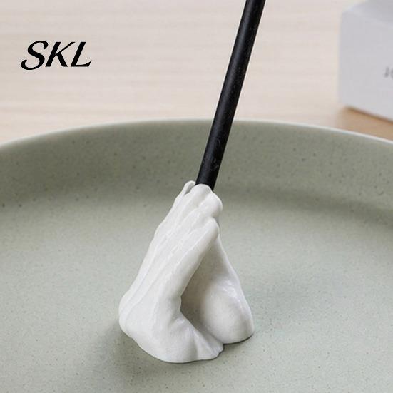 Desk Pen Organizer Funny Hand Gesture Holder for Desk, 3D Printed Stand Novelty Pencil Stand, Desktop Office Accessories Personalized Decor