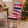 Christmas Chair Cover Stretchy Full Wrap Slipcover for Home Holiday Decor