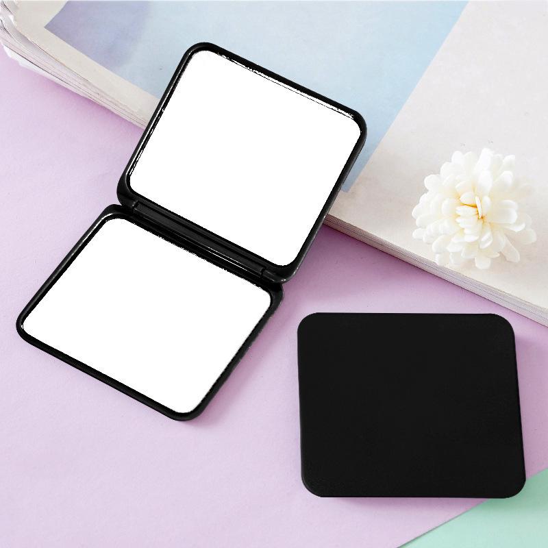 Klappbarer Schminkspiegel Hochauflösend Tragbarer Taschenspiegel Doppelseitiger Damen-Schminkspiegel Rechteckig Kosmetik Make-up Waschtisch