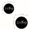 Custom '2189' Metal House Sign - Iron Doorplate for 14+, Alphabet & Number Wall Decor, Battery-Free.