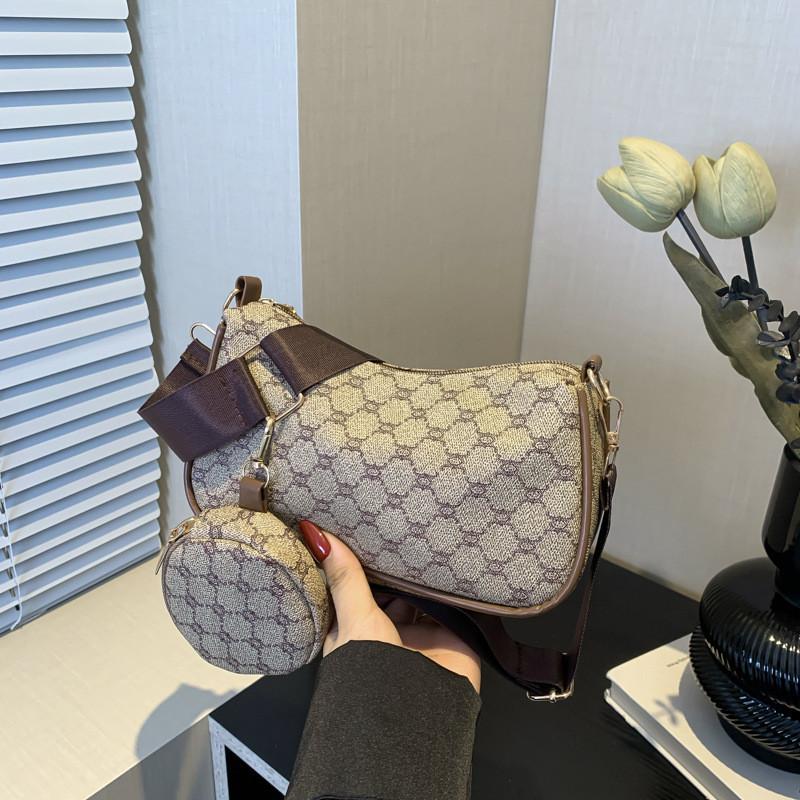 Stylish Street Trend Pu Crossbody Bag For Women Chic Plaid Pattern Small Square Bag