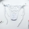 1 Pc Sexy G-string Thongs Women Panties Floral Sheer Underwear Soft Side Tie Lingerie Briefs Lace Transparent Thong Panties