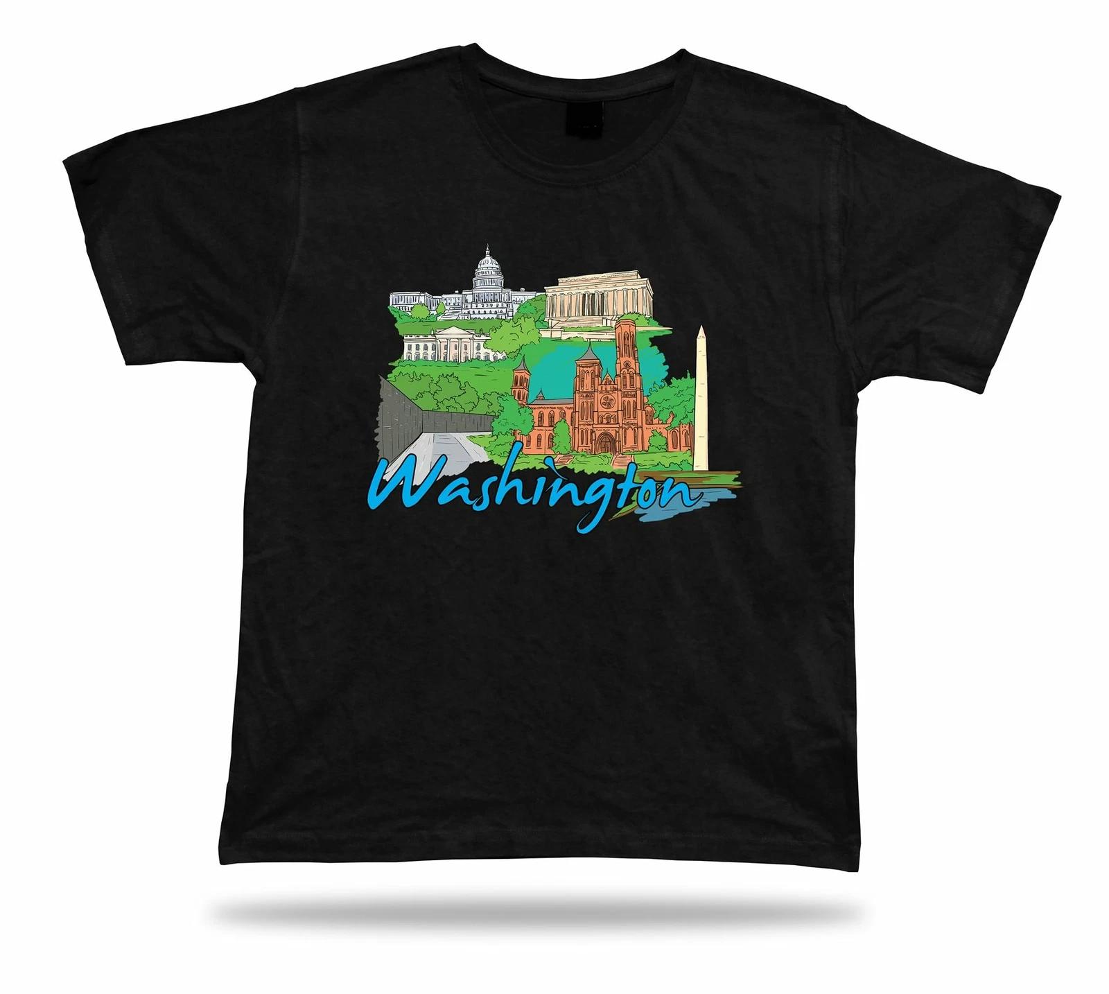 Washington National Mall White House Lincoln Memorial Washington Monument tshirt 2XL