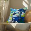 Pokemon Fantasy Adventure Anime Plush Pillow Cover Soft Short Plush Cushion Cover For Sofa Bedroom Home Decor Gift
