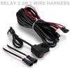 12V 1.6M/2.2M Motorcycle Wiring Relay Harness Switch For LED Spotlight Fog Light With Fuse Electric On Off Switch Cable 2 Wires