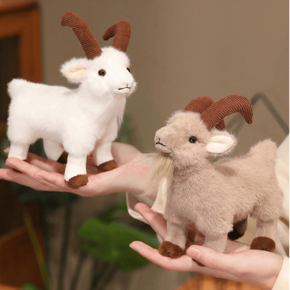 Big Horn Goat Goat Plush Toy Plush Stuffed Doll Cute Animal Figurine  Party Layout