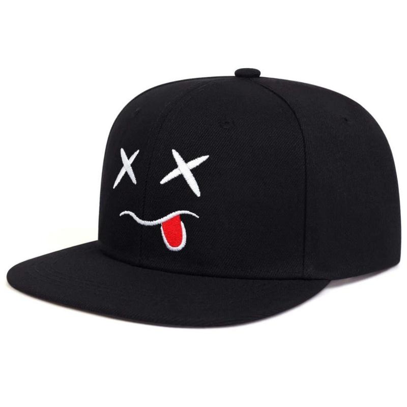 Unisex Personality Ghost Expression Embroidery Hip-hop Hats Spring Outdoor Adjustable Casual Baseball Caps Sun Hat