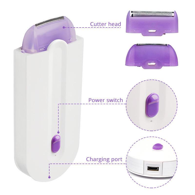 Women Laser Epilator Women Painless Hair Remover Bikini Trimmer USB Lady Shaver Instant Depilation Tool Blue Light Sensor Touch