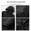 Men's Plus Size Stand Collar Jacket with Detachable Hood