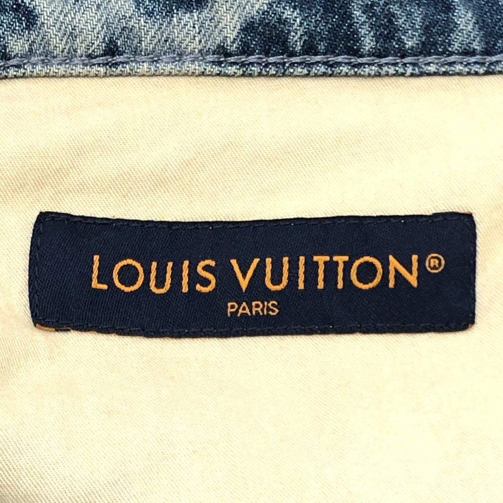 Louis Vuitton 1AFQFD Monogramm-Print Denim-Shorts Unterteile Hosen 24SS Jeanshosen