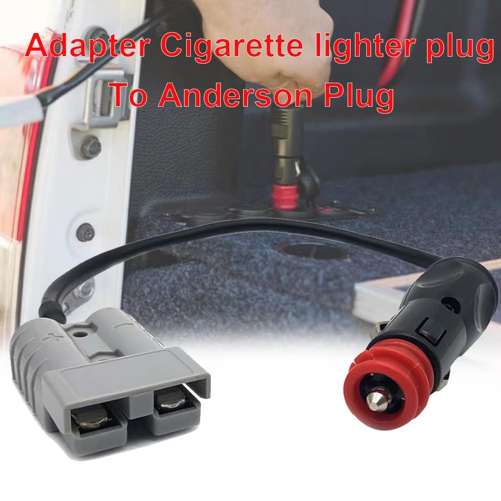 50A 50cm 12V Car Power Adapter Plug to Cigarette Lighter Connector  Easy Install for RV Boat Auto Electrical Supplies