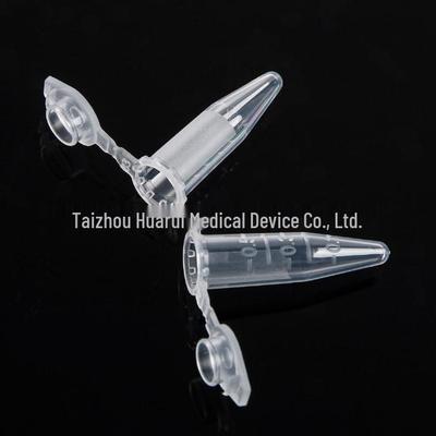 Juego de Tubos de Centrífuga con Tapa Articulada (0,2 ml, 0,5 ml, 1,5 ml) con Graduaciones y Fondo Puntiagudo