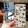Magnetic For Magsafe Case For Samsung Galaxy S26 Ultra S25 Edge S24 Plus S23 FE S22 A17 A54 A55 A56 A57 5G Lovely Baby Panda Pattern Cover