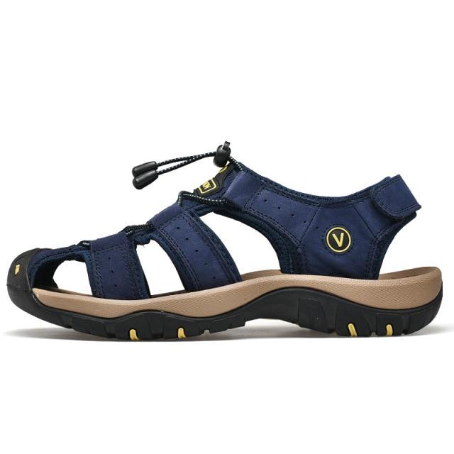 Genuine Leather Men Shoes Summer New Large Size Men 'S Sandals Men Sandals Fashion Sandals Slippers Big Size