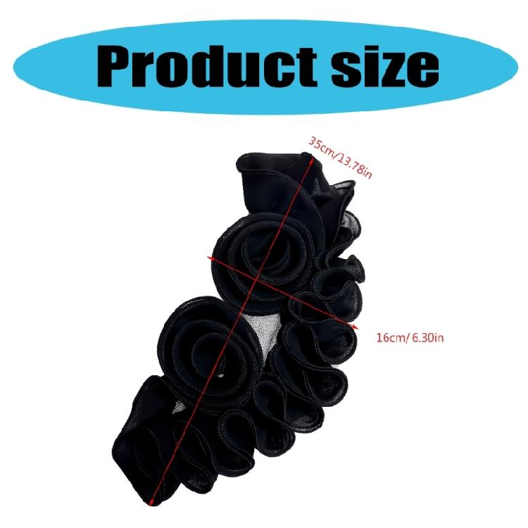 Polyester Flower Embroidery Patches Unique Stylish Handmade Apparels Patches for Clothing Upgrades