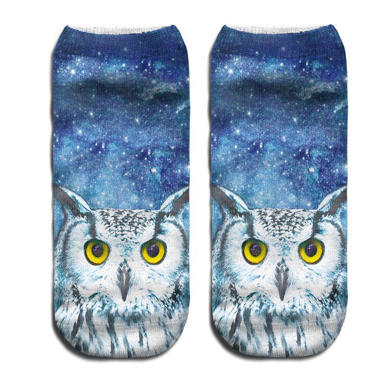 Cool 3D Printed Animals Pattern Unisex Cute Casual Low Cut Ankle Cotton Sock Cool 3D Printed Animals Pattern Unisex Cute Casual Low Cut Ankle Cotton Sock