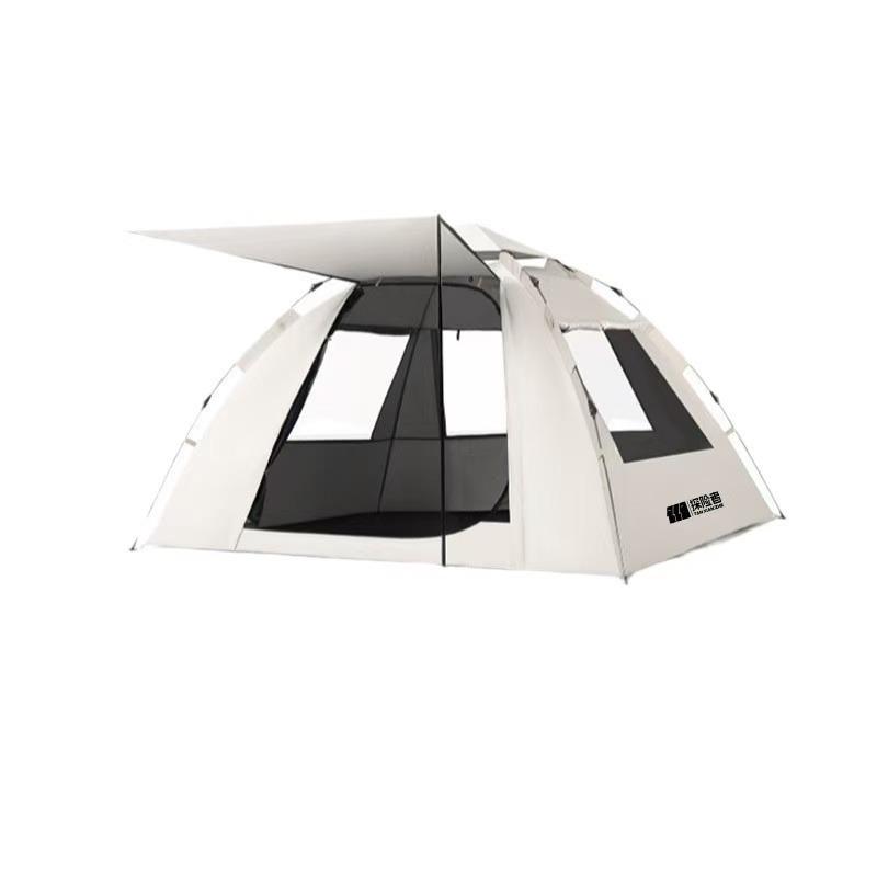 Outdoor Camping Tent: Rainproof, Two Bedrooms, One Living Room - Complete Set