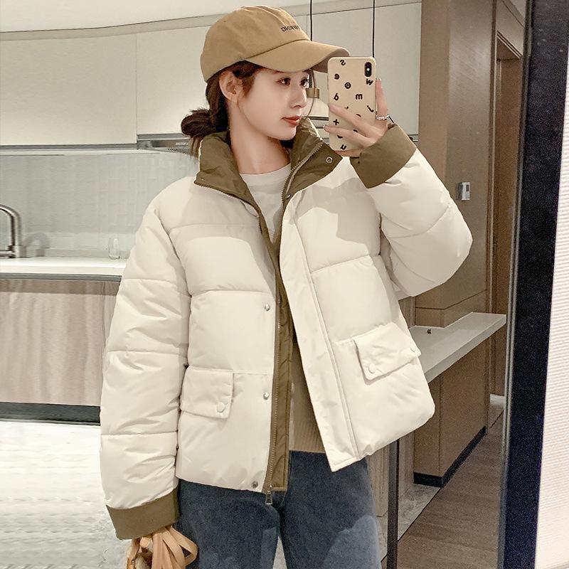 

Short new padded jacket women s thickened down cotton jacket women s 2025 winter Korean loose bread jacket padded jacket women s jacket XXL