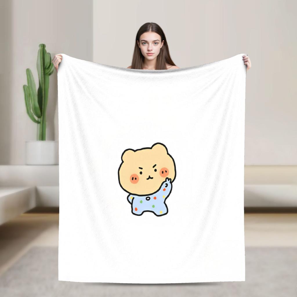 Cute M-Manggom Blanket Super Soft Throw Blanket Winter Adults Home Decor Camping Bedspread
