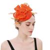 Feather Fascinator Caps Mesh Makeup Prom Elegant Hair Accessories  Women