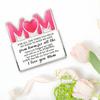 1pc Heartfelt Acrylic 'MOM' Keepsake Plaque with Engraved Love Message - Ideal Birthday, Mother's Day & Christmas Gift for Mom - Contemporary Style