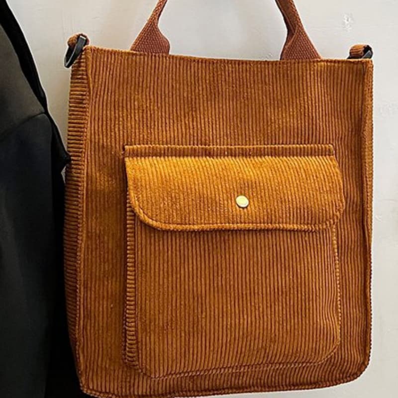 Women's Corduroy Tote Bag Crossbody Shoulder Bag