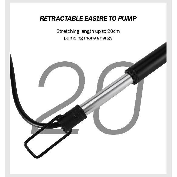 RION Bicycle Pump Portable Aluminum Bike Pumps UK FR US Valve Inflator Mountain Road Bike Accessories Lightweight Multi-function