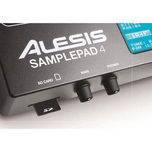 Alesis SamplePad 4 Sampling Pad with 4 Drum Pads, Electronic Percussion, MIDI Port, SD Card Support