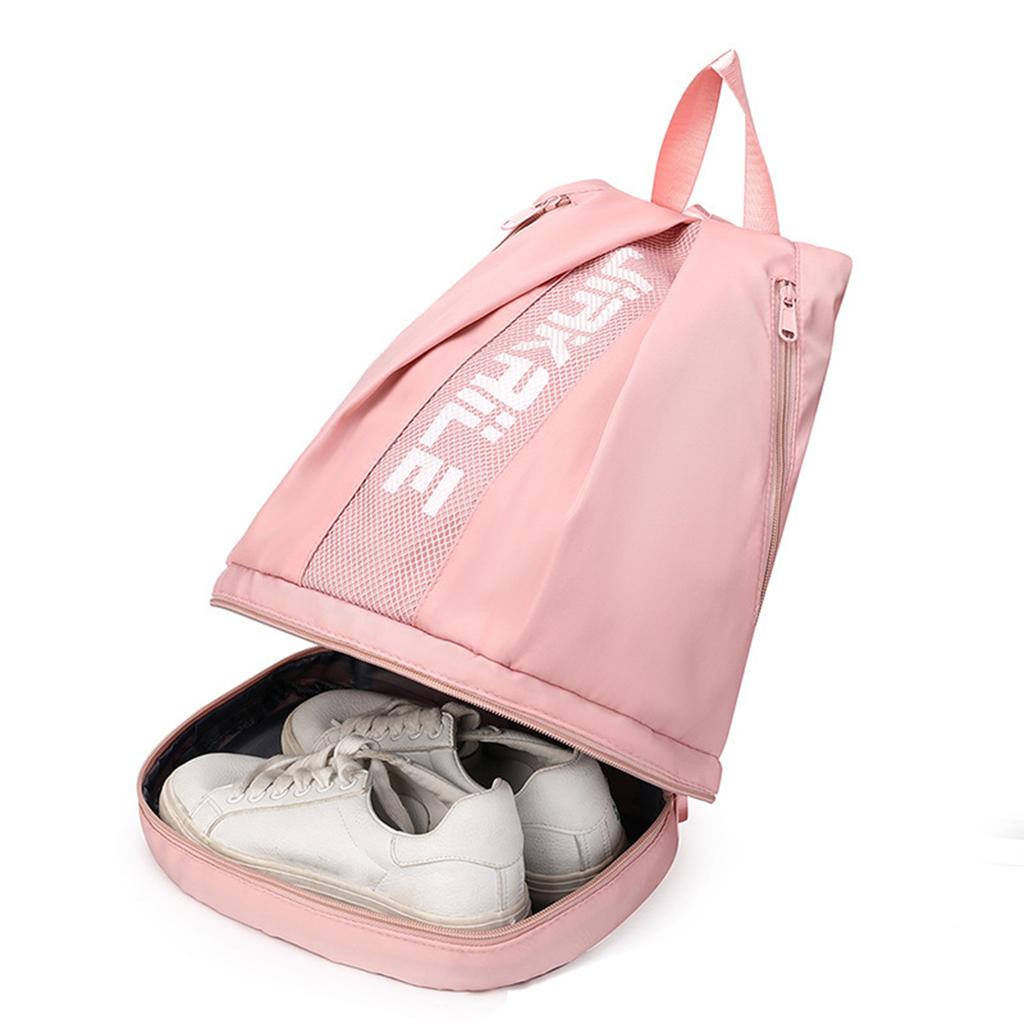 Rucksack, Sporttasche mit Schuhfach, verstellbarer Schultergurt, Reißverschluss, großes Fassungsvermögen, Seesack, tragbare Outdoor-Sport-Reisetasche