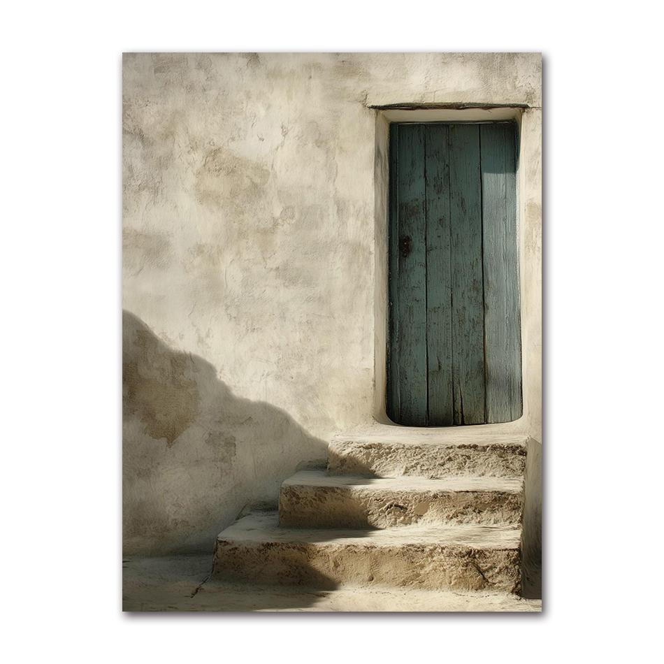 Italian Lemon Orange Olive Tree Retro Mediterranean Greece Landscape Poster Canvas Painting Wall Art Pictures Home Decoration