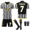 2324 Ensemble Domicile Juventus N°. 7 Chiesa 9 Hovic Football Sportswear 10 Pogba Édition Fan d'Usine