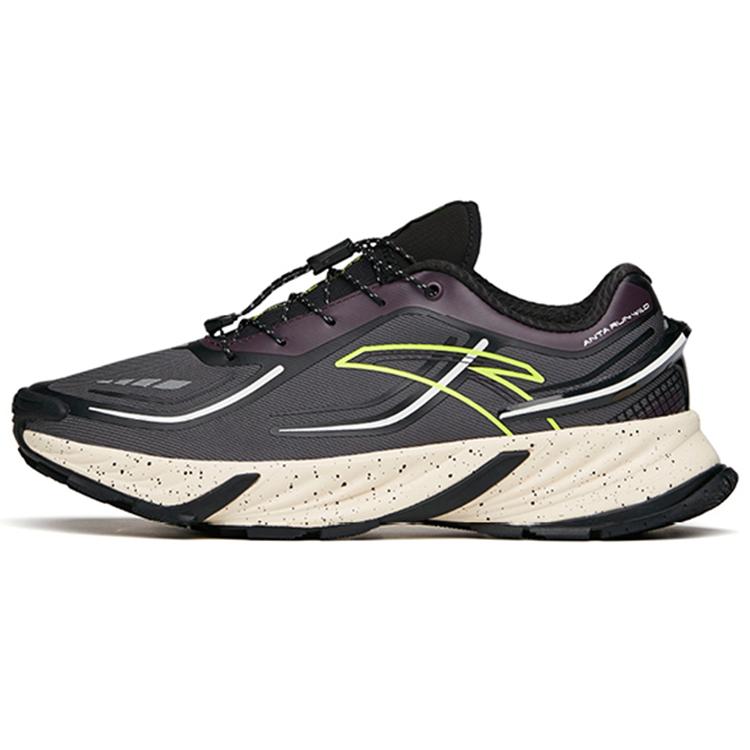 

new Anta Cushioned Slip-Resistant Abrasion-Resistant Low-Top Running Shoes Men s Gray Black Purple 41