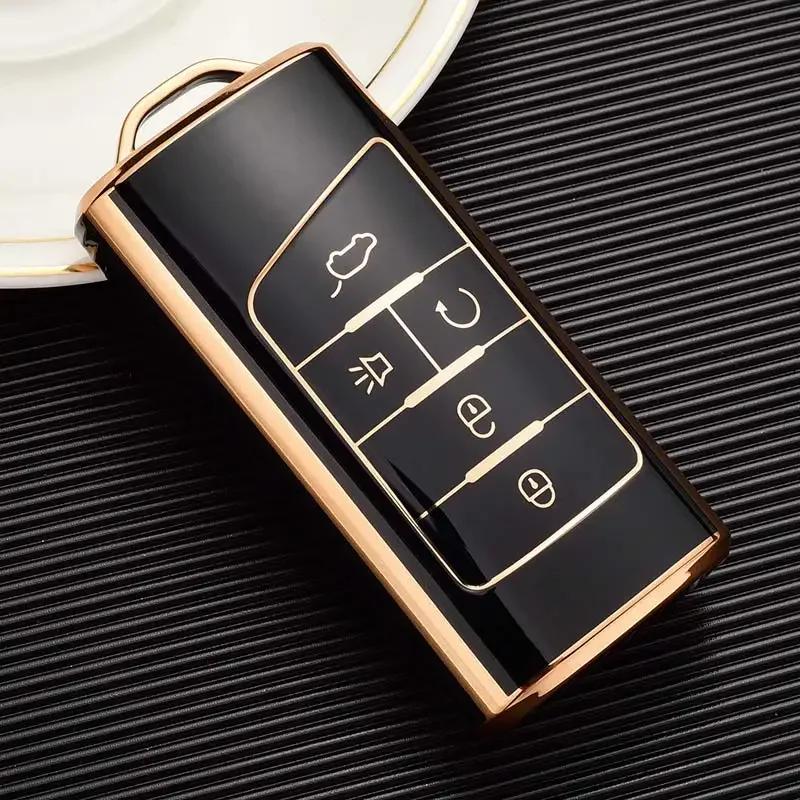 Car Soft New Fashion Remote Key Case Cover Shell Fob For GAC Trumpchi GS4 GM8 GA4 GS5 GS3 Legend GS8 GA3 GA6 SGS7 5 Buttons TPU
