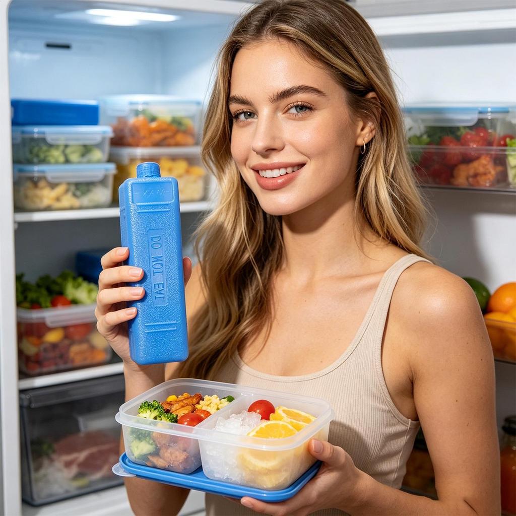 Lunch Box Ice Packs Reusable Drink Cooling Camping Cooler Freezer Packs for Women Men Anglers Fishermen Travelers Daily Office